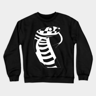 light white serpent snake ecopop Crewneck Sweatshirt